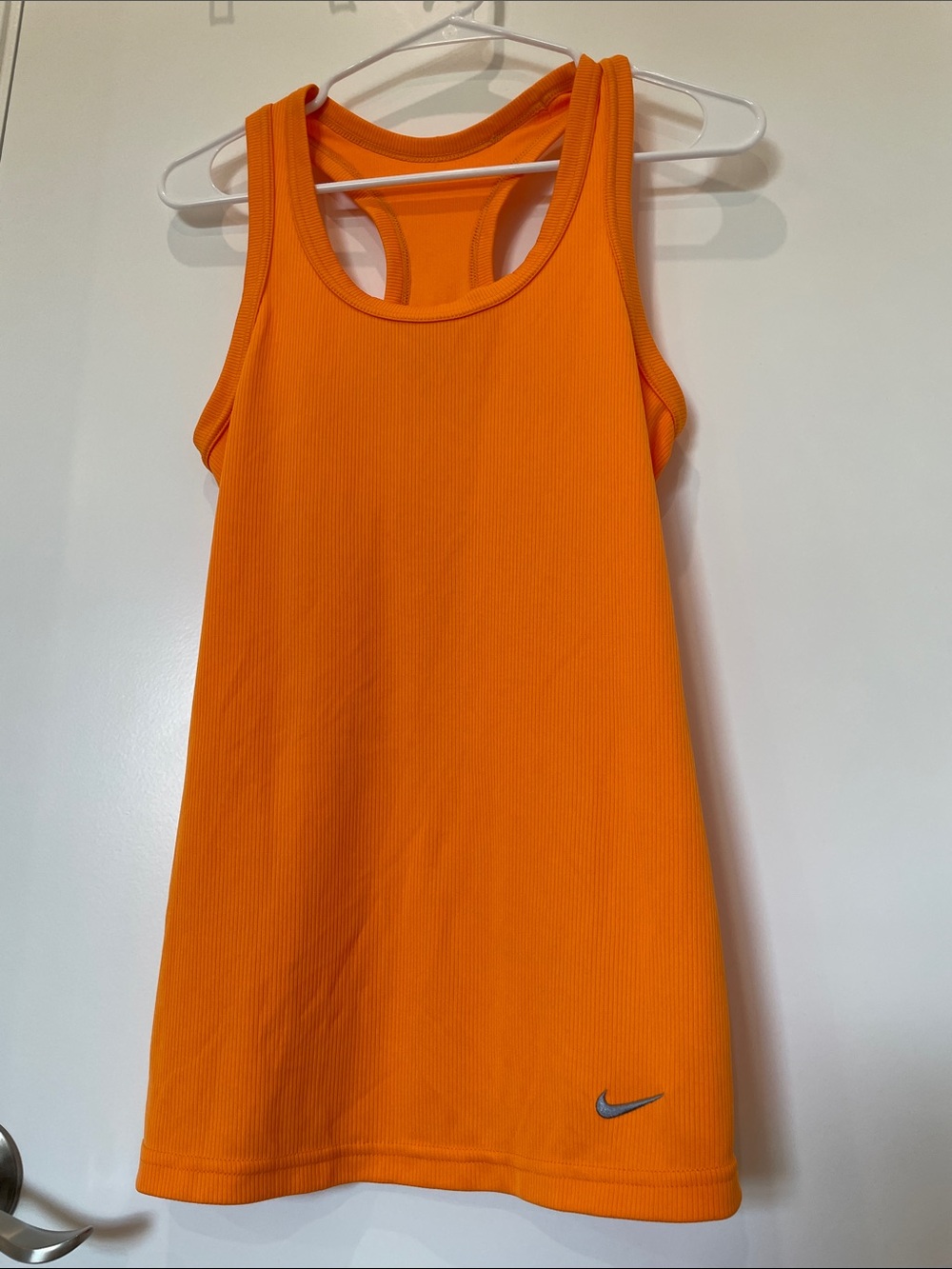 Nike Bright Orange Ribbed Racerback Tank